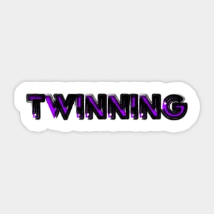 Twinning Purple Sticker